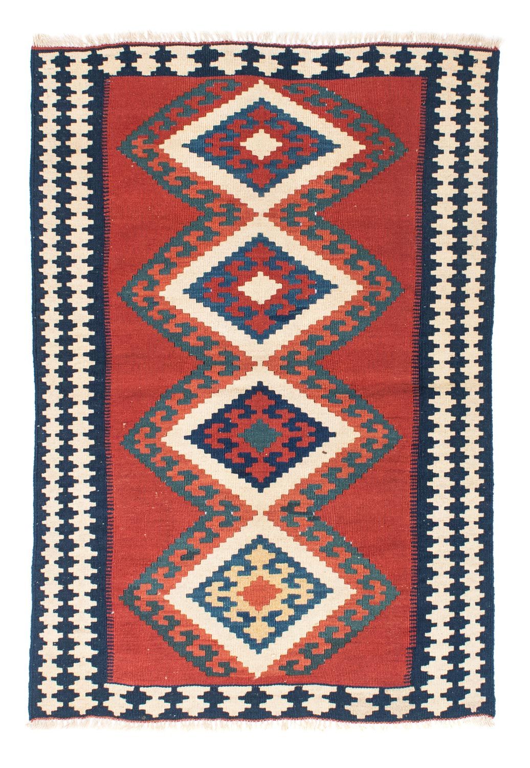 Kelim Carpet - orientalisk matta - 152 x 103 cm - röd