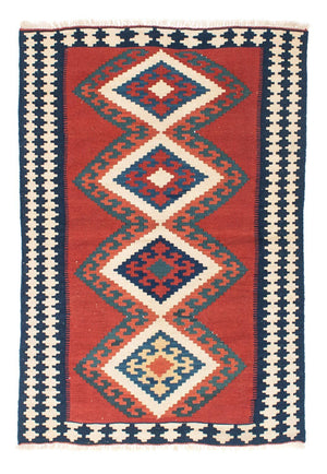 Kelim Carpet - orientalisk matta - 152 x 103 cm - röd