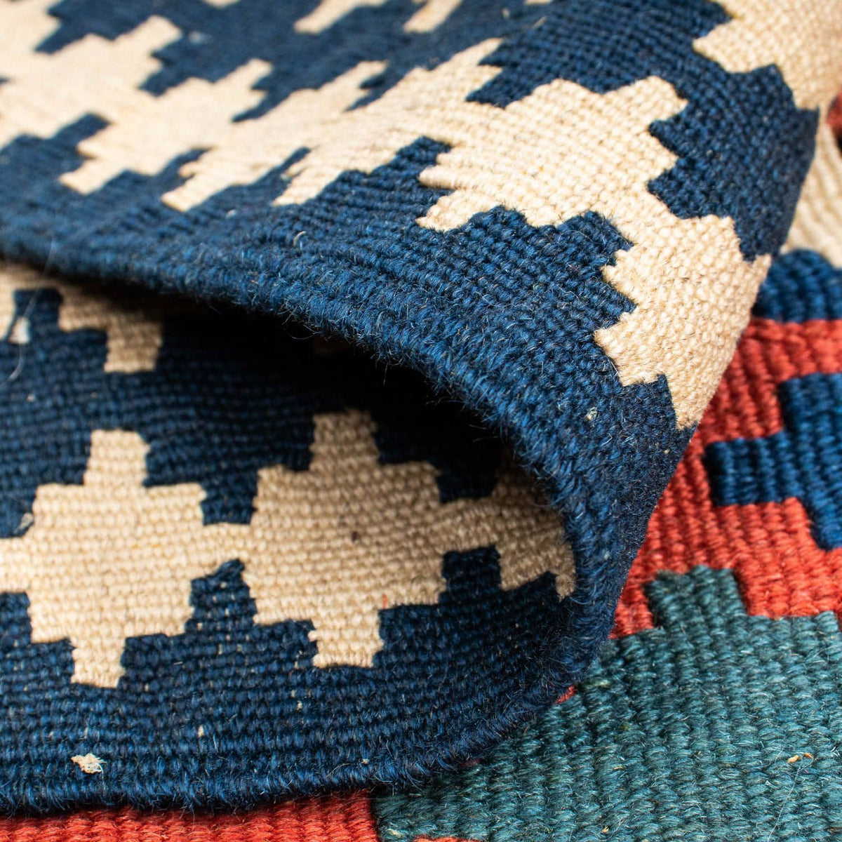 Kelim Carpet - orientalisk matta - 152 x 103 cm - röd