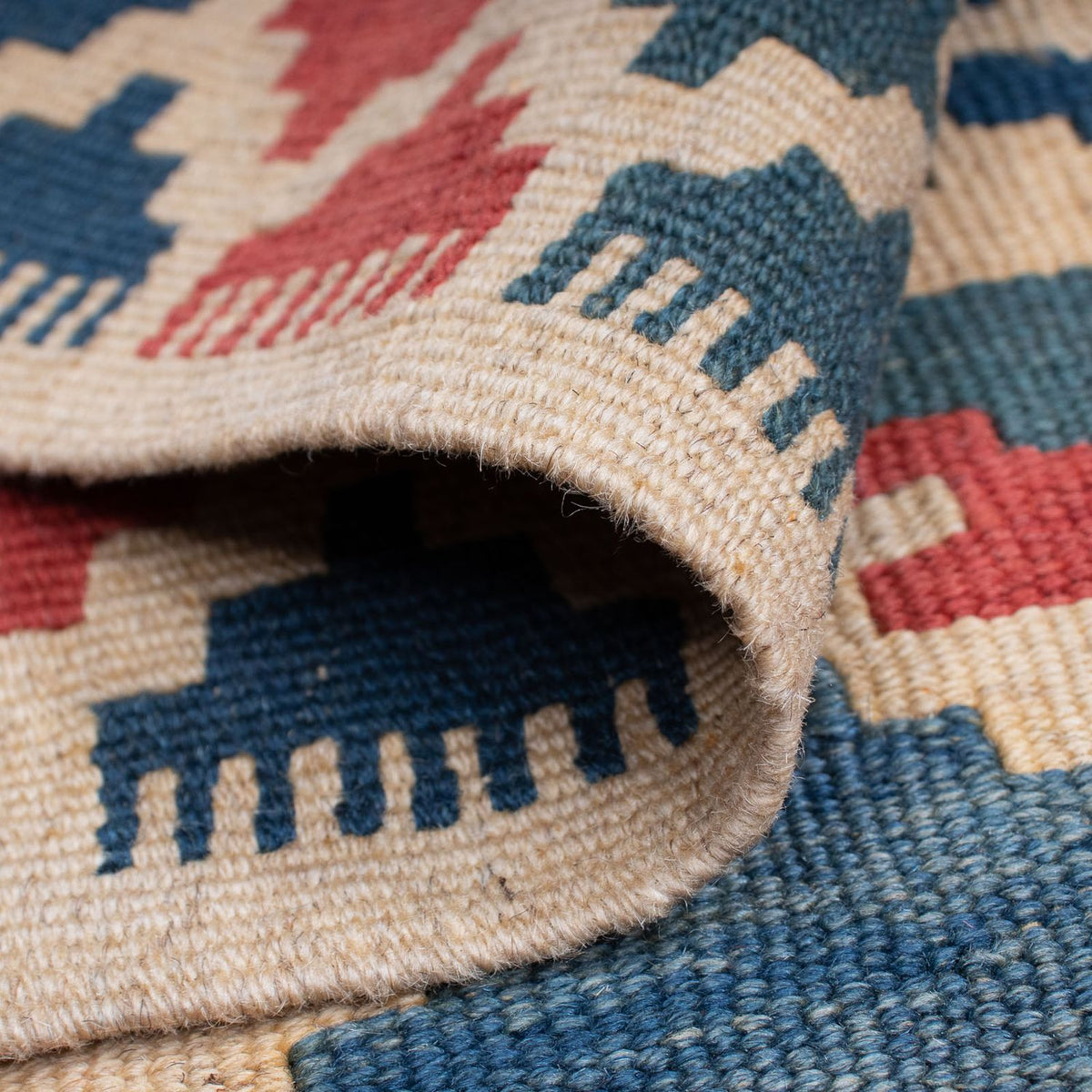 Kelim Carpet - orientalisk matta - 150 x 100 cm - flerfärgad