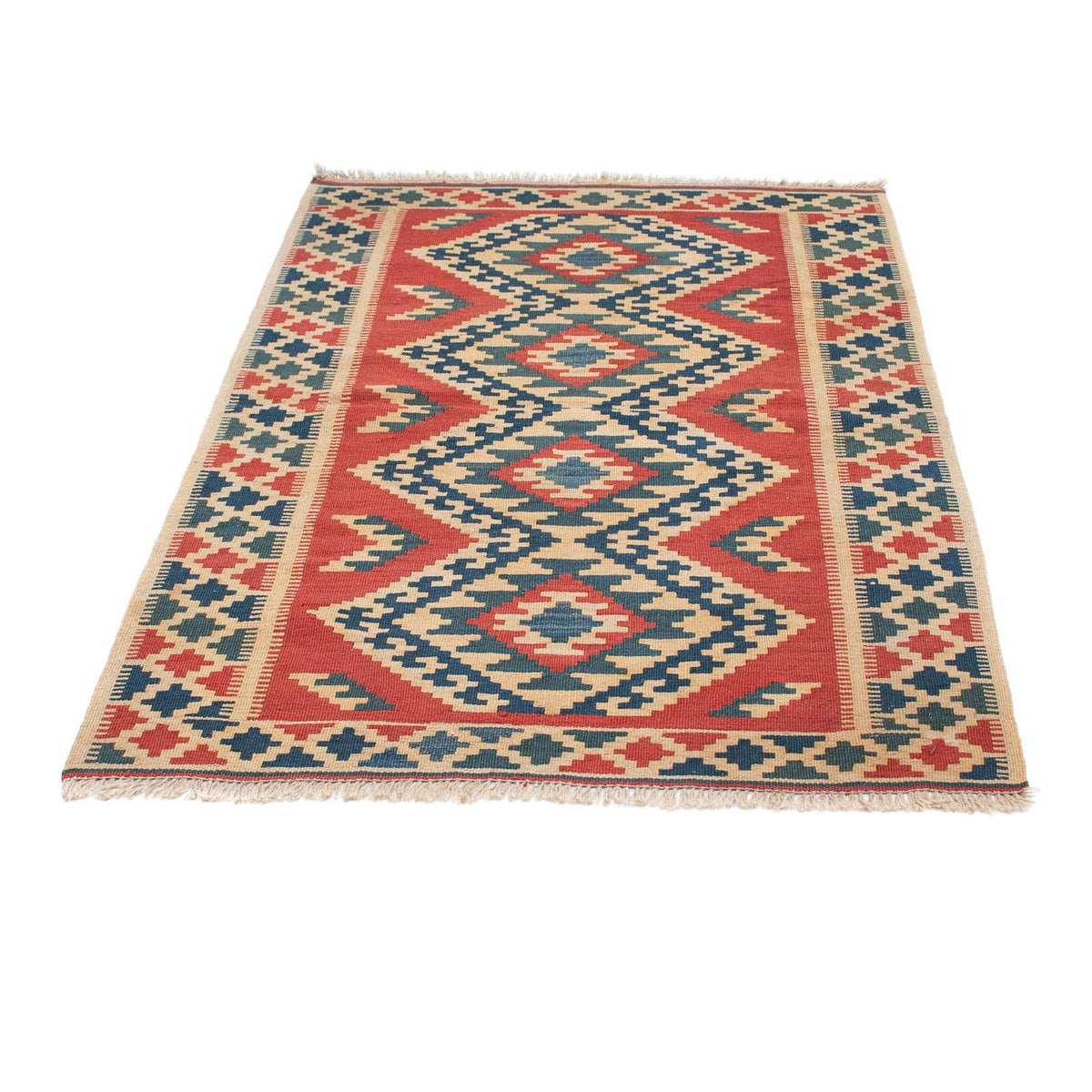 Kelim Carpet - orientalisk matta - 150 x 100 cm - flerfärgad