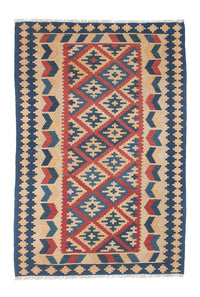 Kelim Carpet - orientalisk matta - 157 x 106 cm - flerfärgad