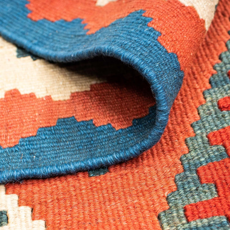 Kelim Carpet - orientalisk matta - 140 x 105 cm - röd