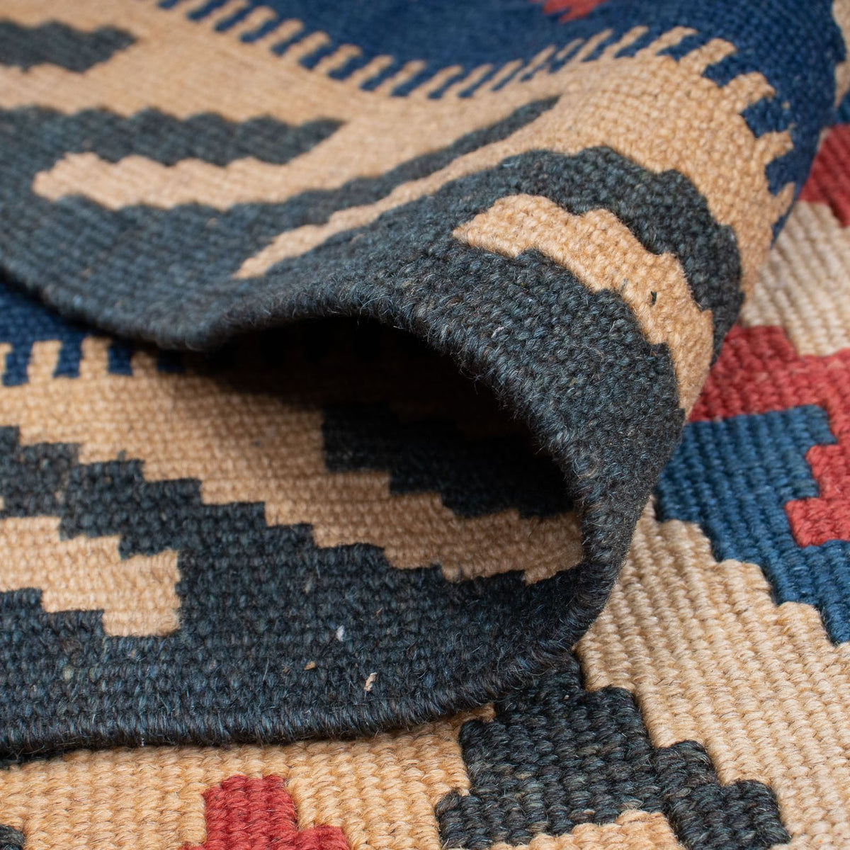 Kelim Carpet - orientalisk matta - 147 x 105 cm - flerfärgad