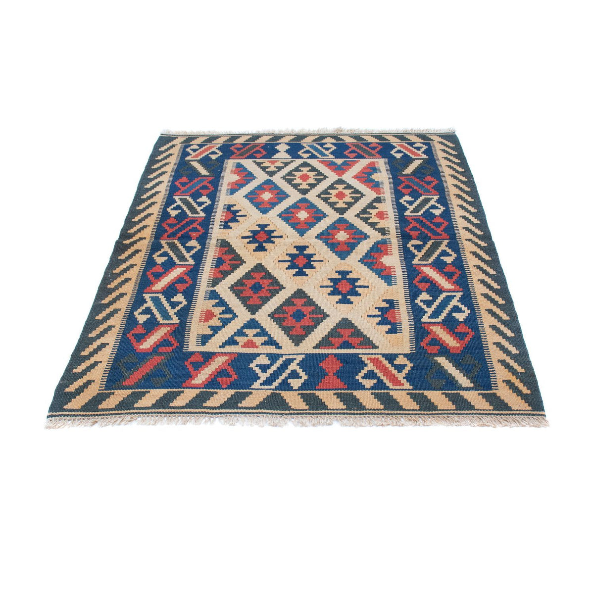 Kelim Carpet - orientalisk matta - 147 x 105 cm - flerfärgad