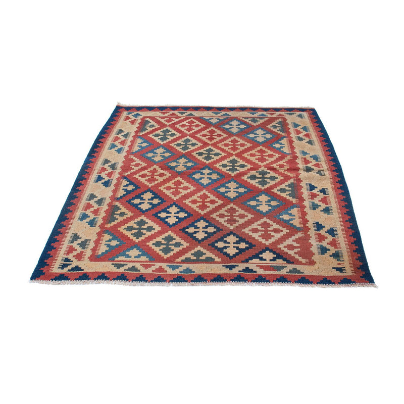 Kelim Carpet - orientalisk matta - 143 x 117 cm - flerfärgad