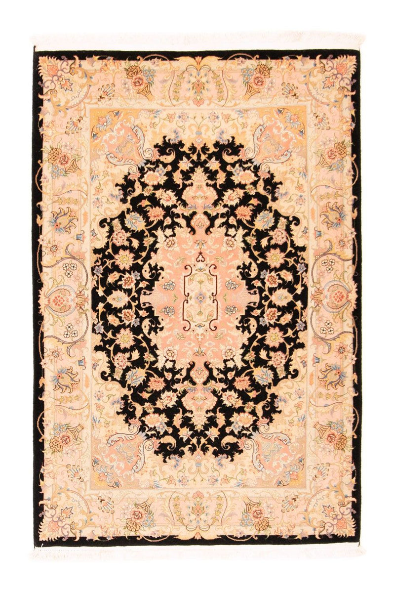 Persisk matta - Tabriz - Royal - 154 x 104 cm - svart