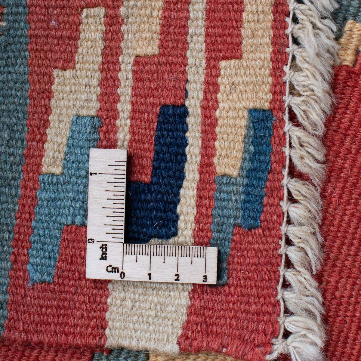 Kelim Carpet - orientalisk matta - 161 x 96 cm - mörkröd