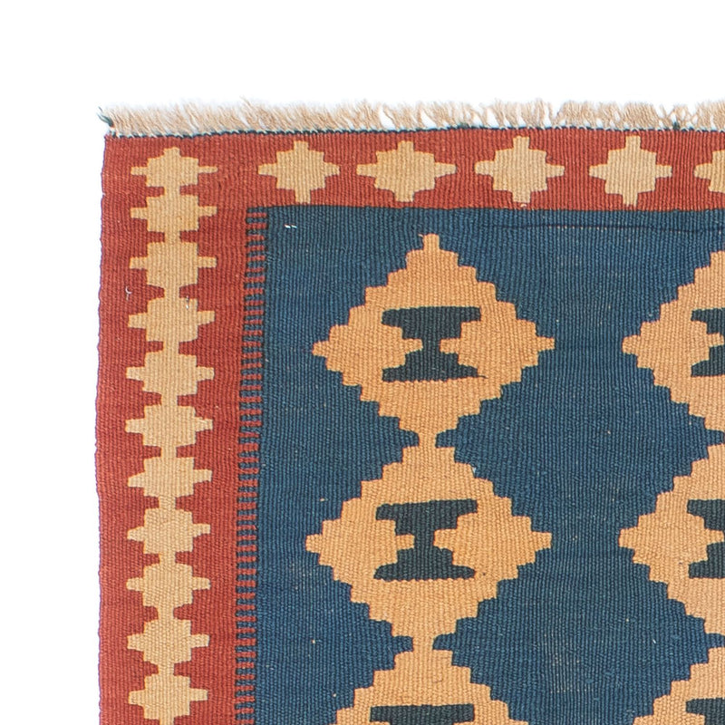 Kelim Carpet - orientalisk matta - 149 x 98 cm - blå