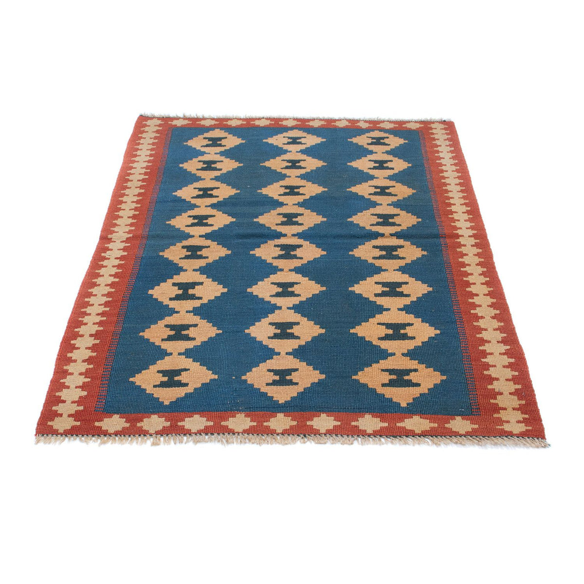 Kelim Carpet - orientalisk matta - 149 x 98 cm - blå