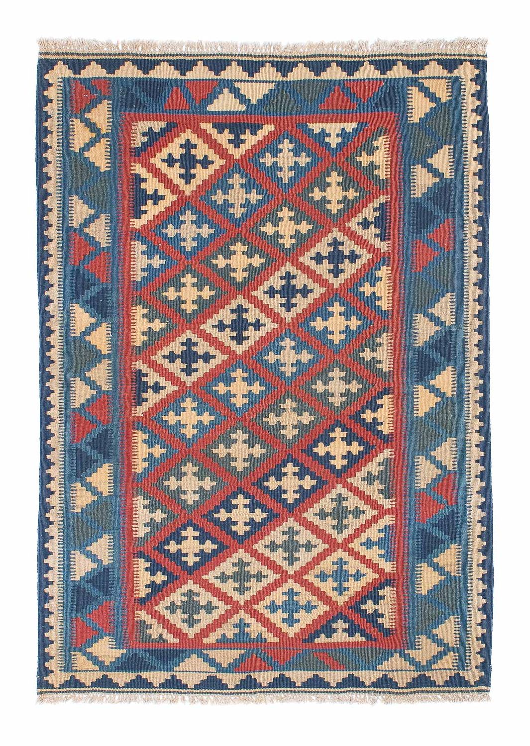 Kelim Carpet - orientalisk matta - 150 x 102 cm - flerfärgad