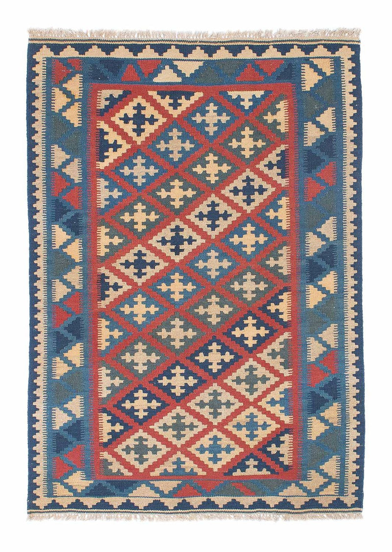 Kelim Carpet - orientalisk matta - 150 x 102 cm - flerfärgad
