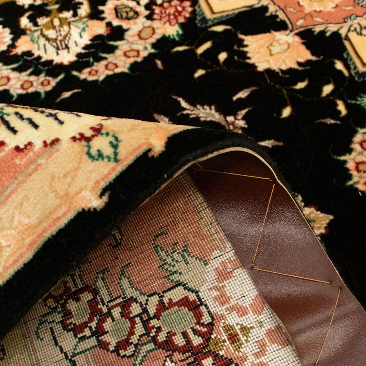 Persisk matta - Tabriz - Royal - 147 x 100 cm - svart