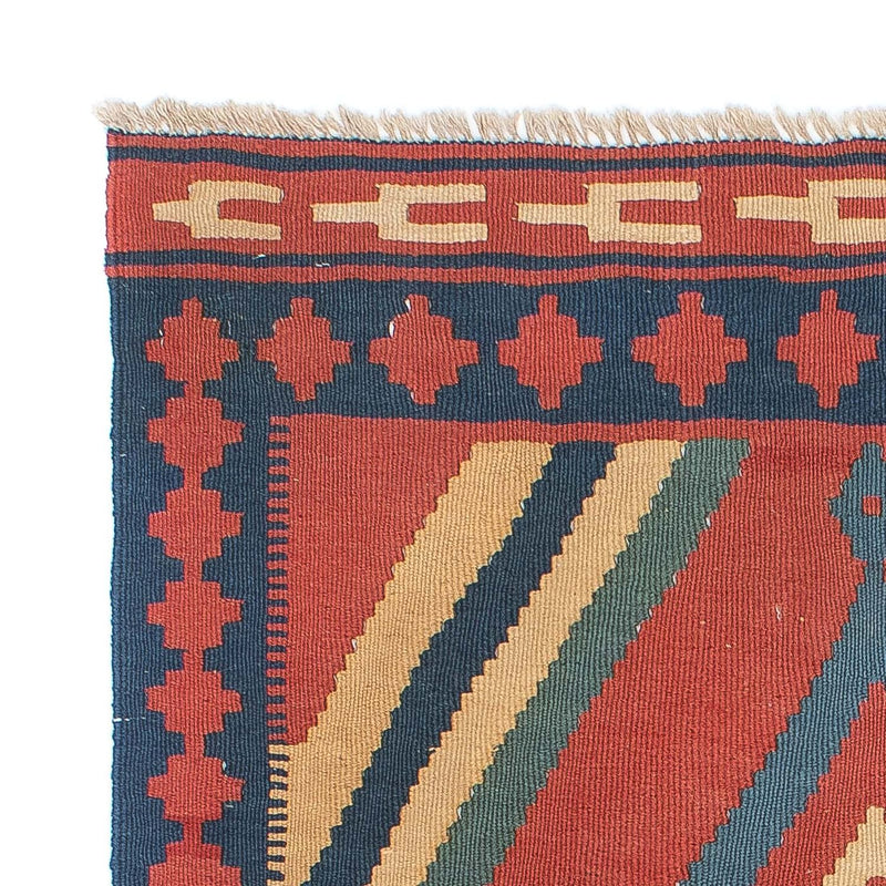 Kelim Carpet - orientalisk matta - 150 x 97 cm - mörkröd