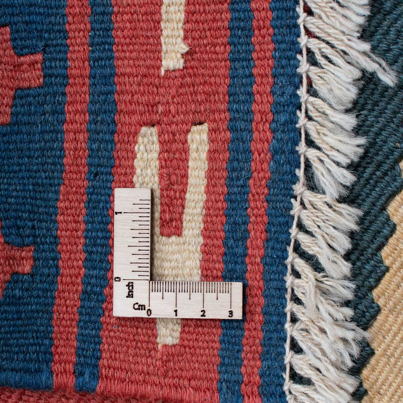 Kelim Carpet - orientalisk matta - 150 x 97 cm - mörkröd