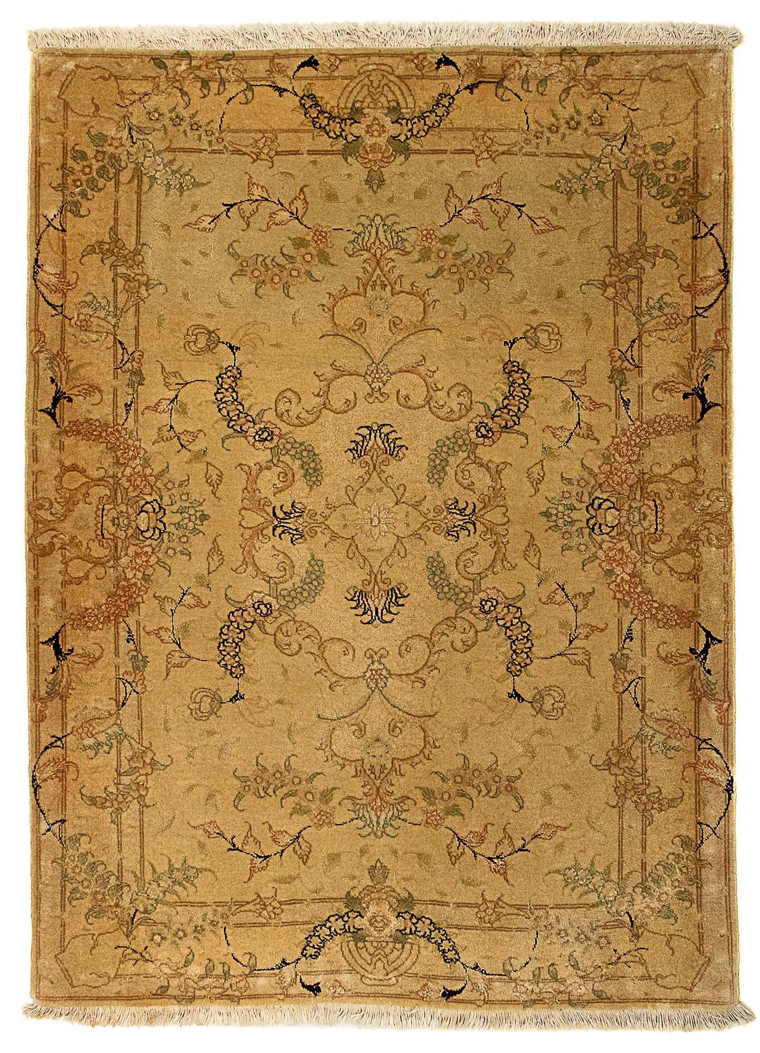 Persisk matta - Tabriz - Royal - 116 x 83 cm - brun