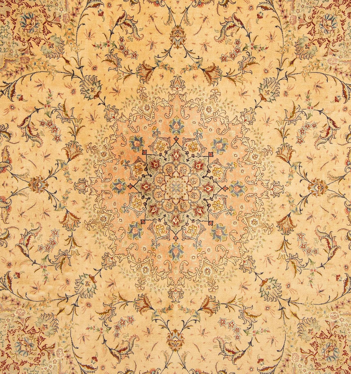 Persisk matta - Tabriz - Royal - 261 x 243 cm - beige