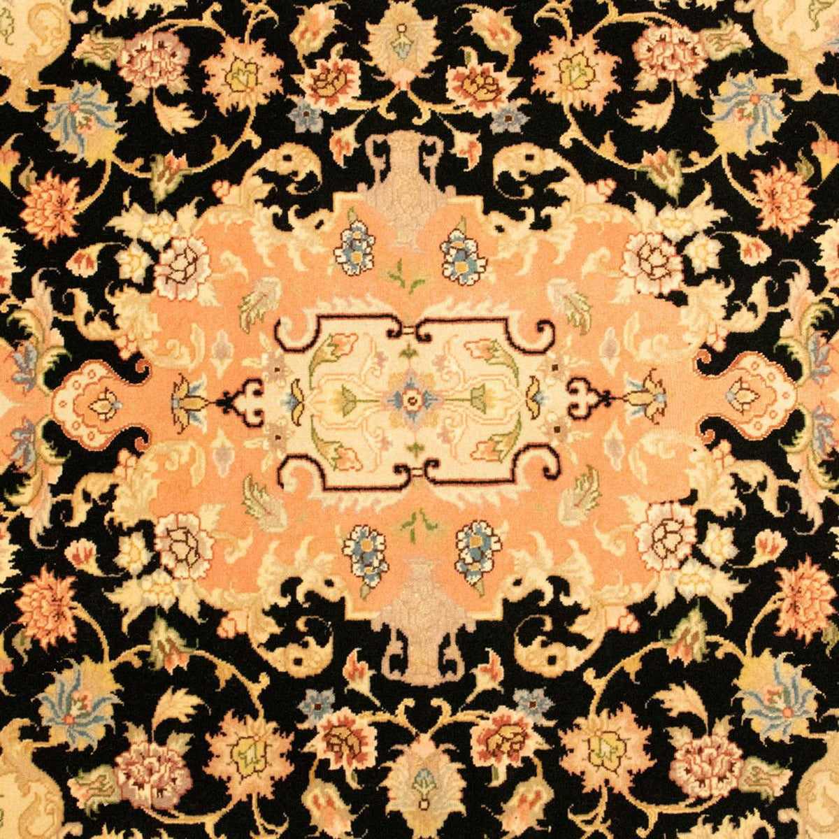 Persisk matta - Tabriz - Royal - 151 x 103 cm - svart