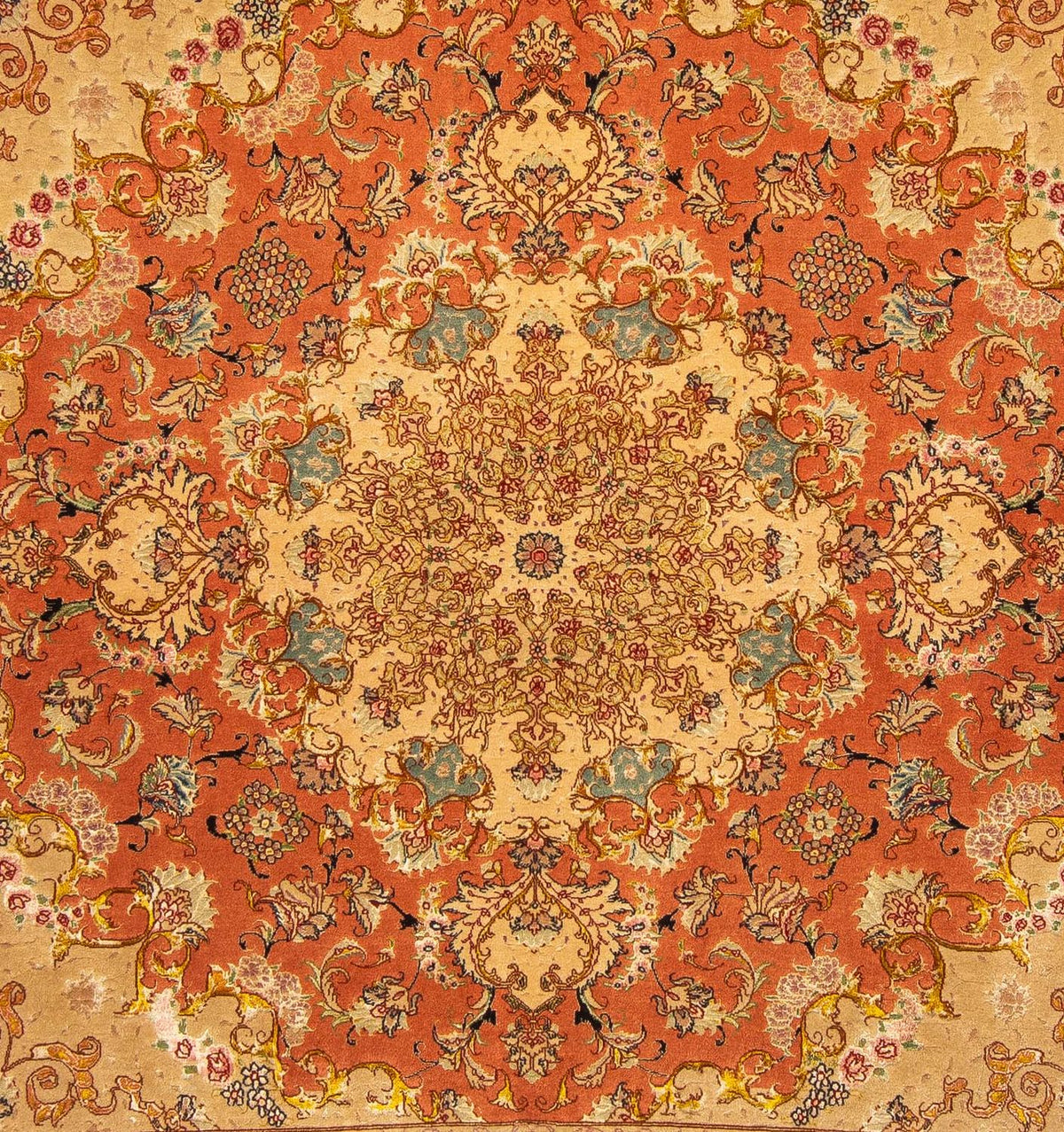 Persisk matta - Tabriz - Royal - 207 x 198 cm - flerfärgad
