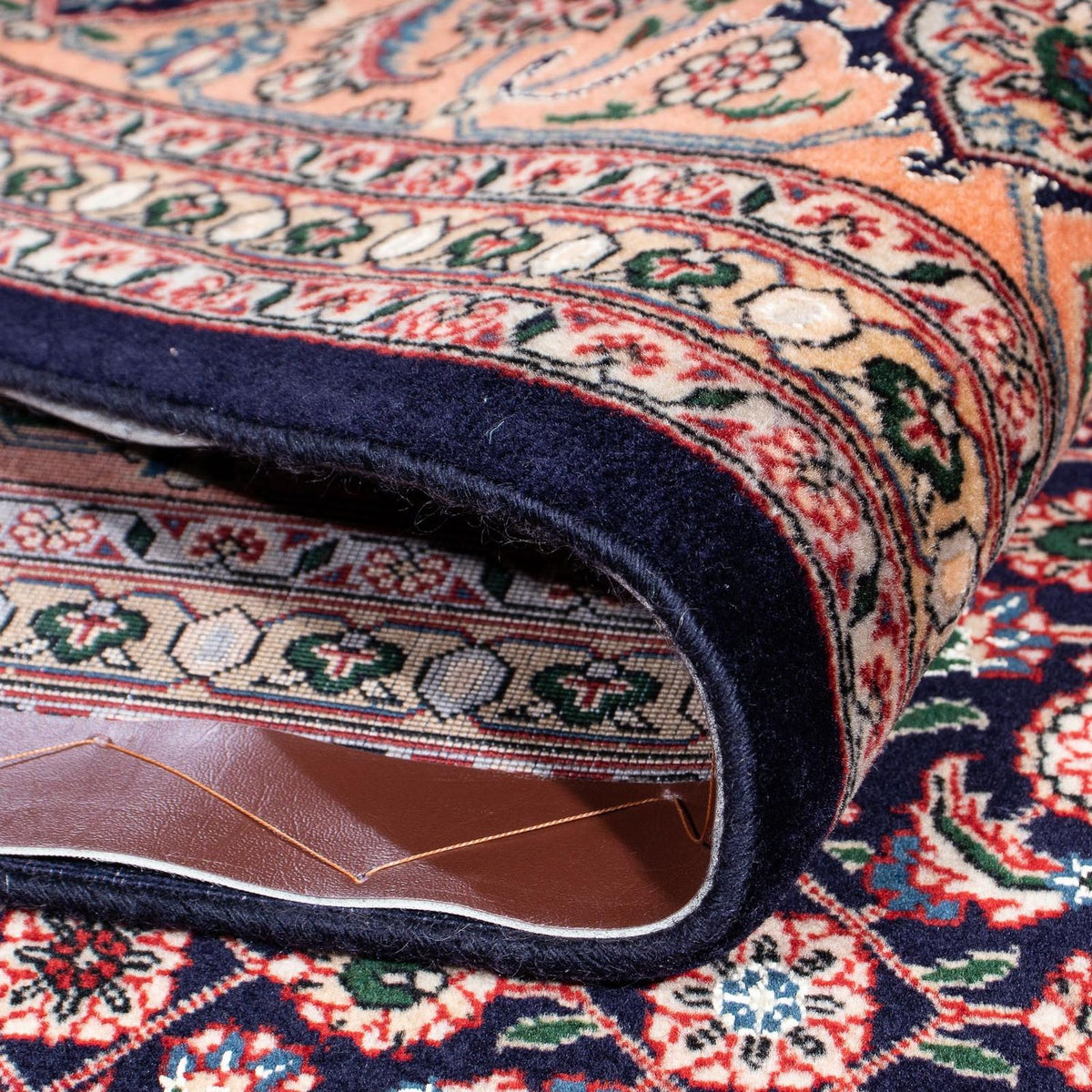 Persisk matta - Tabriz - 298 x 200 cm - mörkblå