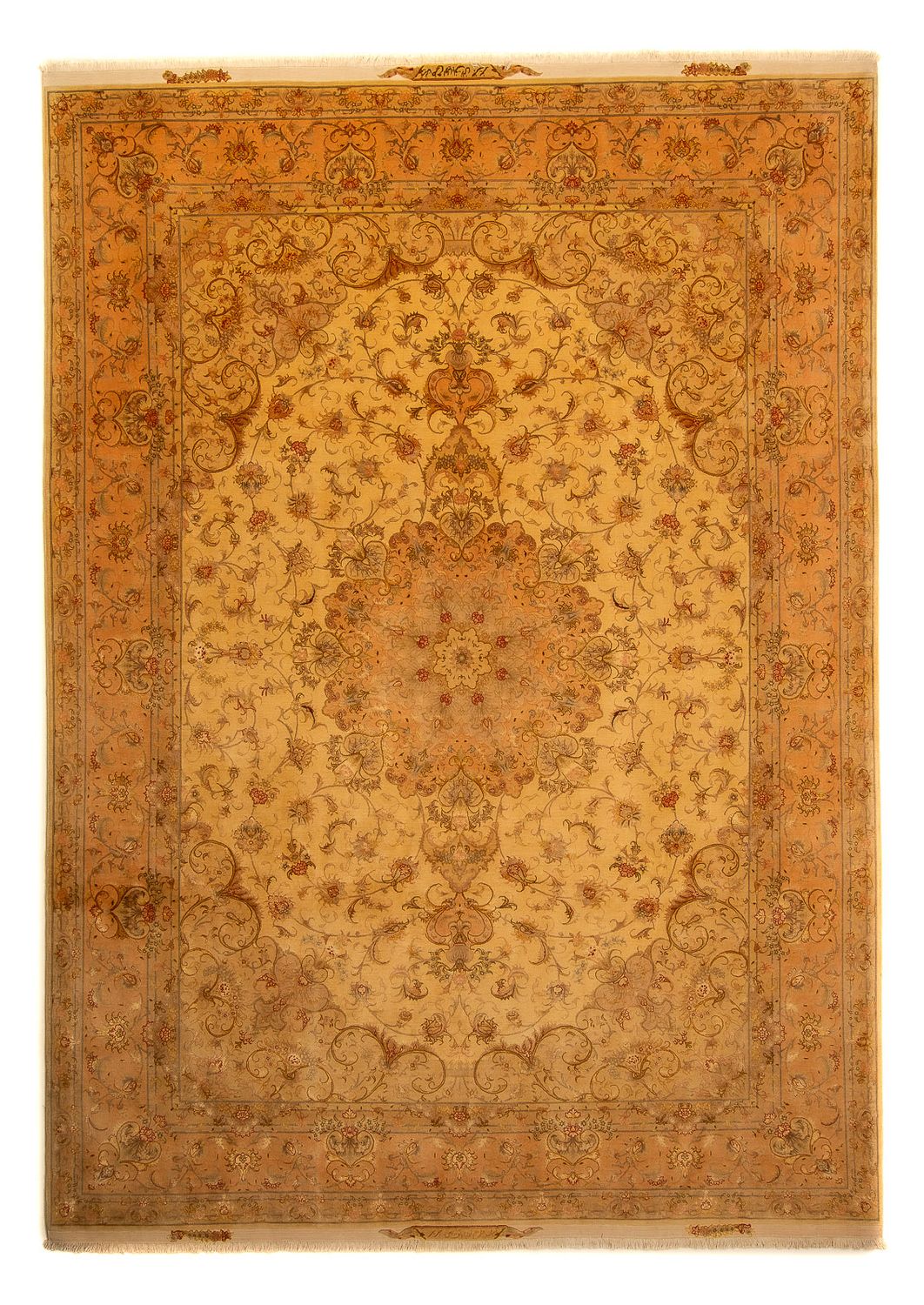 Persisk matta - Tabriz - Royal - 346 x 258 cm - guld