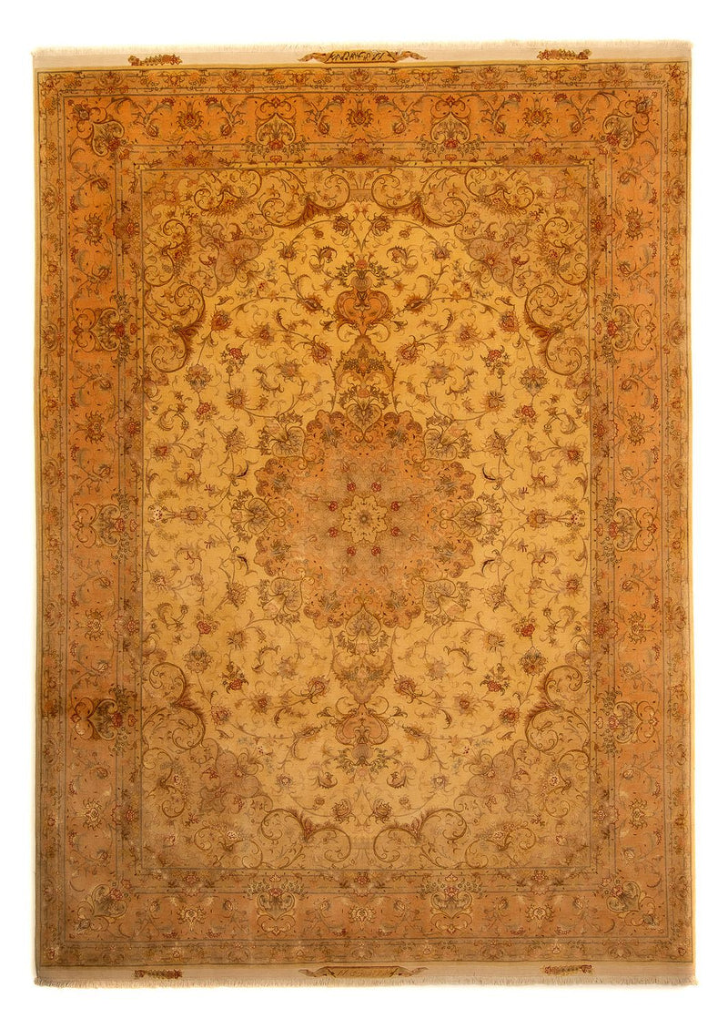 Persisk matta - Tabriz - Royal - 346 x 258 cm - guld