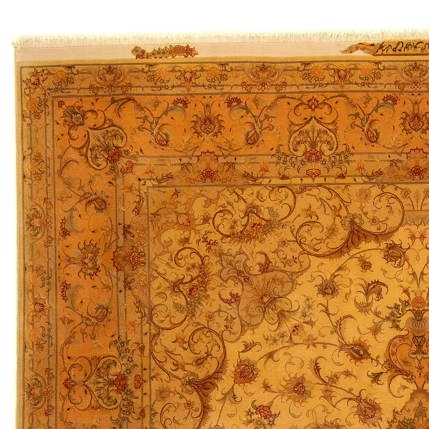 Persisk matta - Tabriz - Royal - 346 x 258 cm - guld