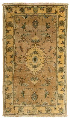 Persisk matta - Tabriz - Royal - 122 x 66 cm - ljusbrun