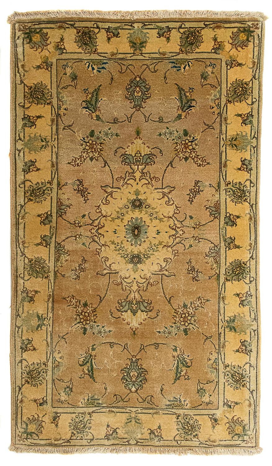 Persisk matta - Tabriz - Royal - 122 x 66 cm - ljusbrun