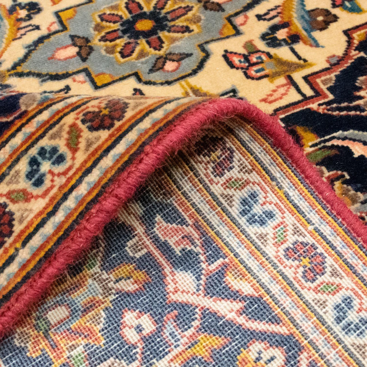 Persiska mattor - Keshan - 235 x 138 cm - röd