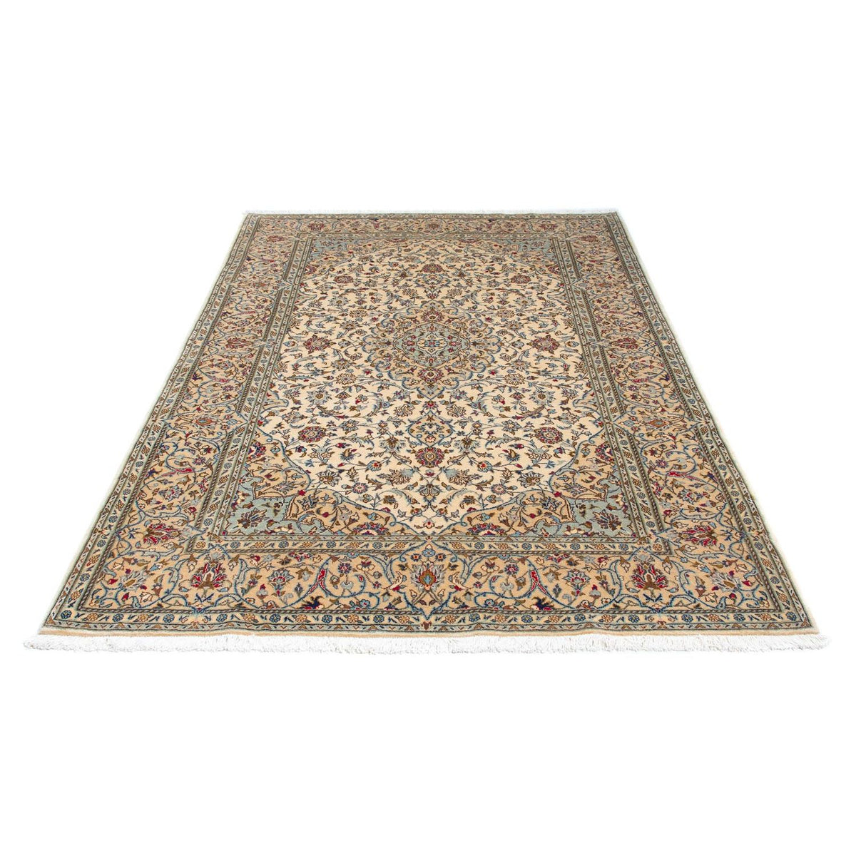 Persiska mattor - Keshan - 216 x 142 cm - beige