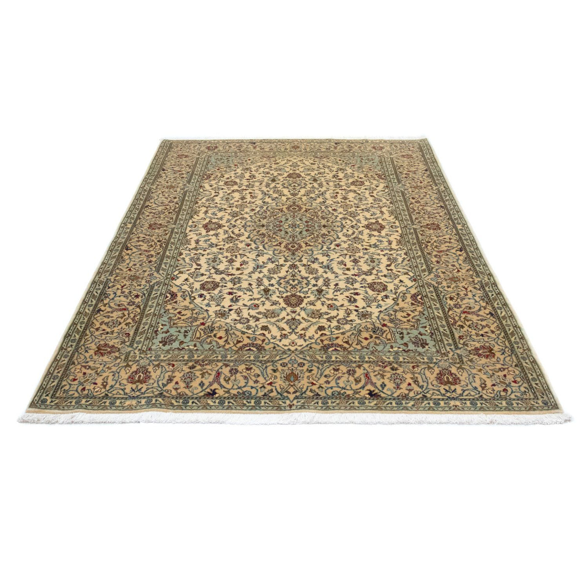 Persiska mattor - Keshan - 216 x 142 cm - beige
