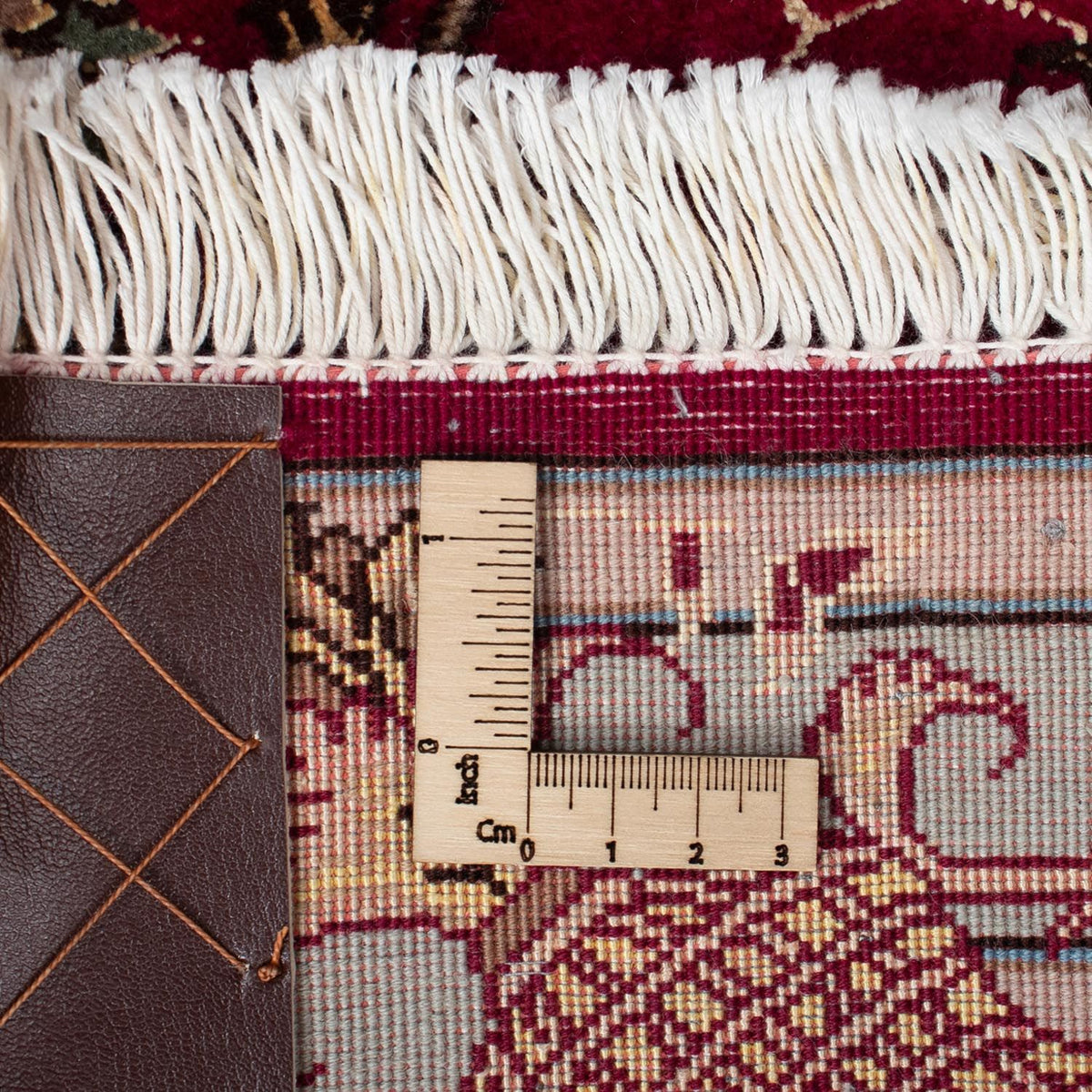 Persisk matta - Tabriz - Royal - 87 x 60 cm - mörkröd