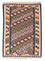 Kelim Carpet - orientalisk matta - 156 x 110 cm - blå