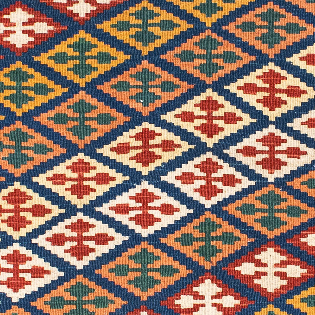 Kelim Carpet - orientalisk matta - 156 x 110 cm - blå