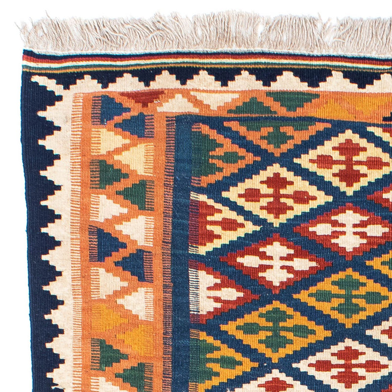 Kelim Carpet - orientalisk matta - 156 x 110 cm - blå