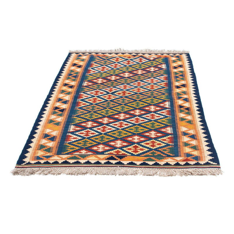 Kelim Carpet - orientalisk matta - 156 x 110 cm - blå