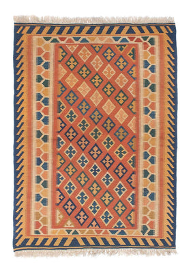 Kelim Carpet - orientalisk matta - 155 x 108 cm - flerfärgad
