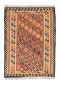 Kelim Carpet - orientalisk matta - 155 x 108 cm - flerfärgad