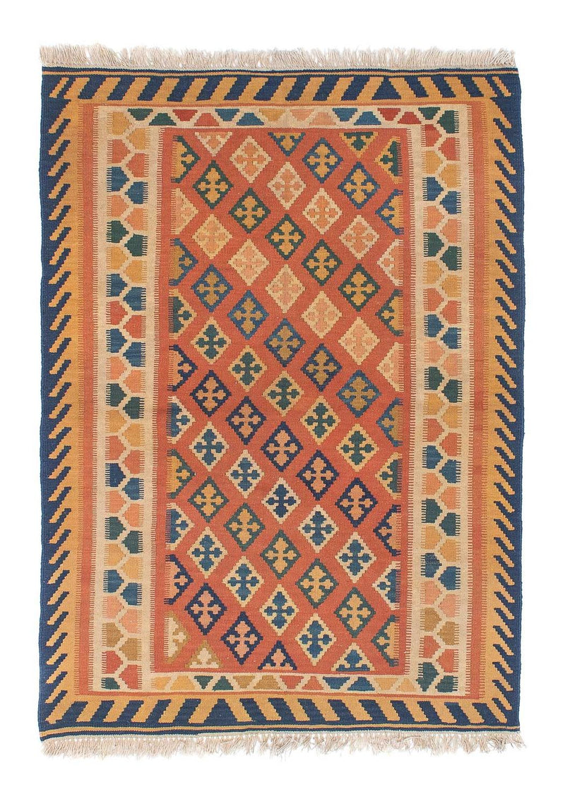 Kelim Carpet - orientalisk matta - 155 x 108 cm - flerfärgad