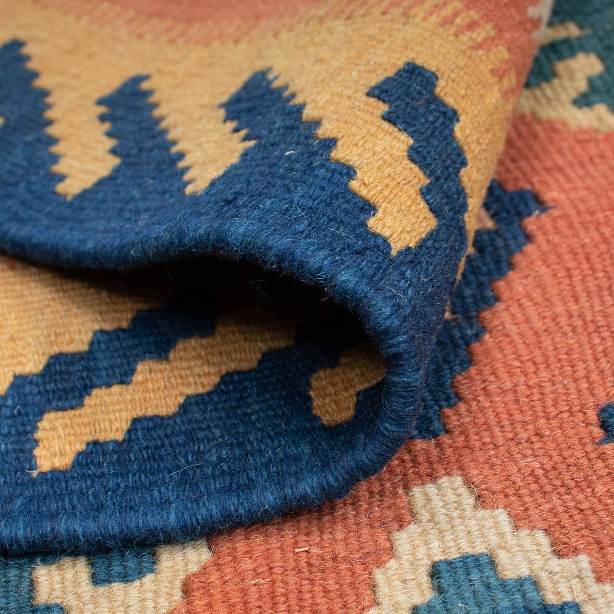 Kelim Carpet - orientalisk matta - 155 x 108 cm - flerfärgad