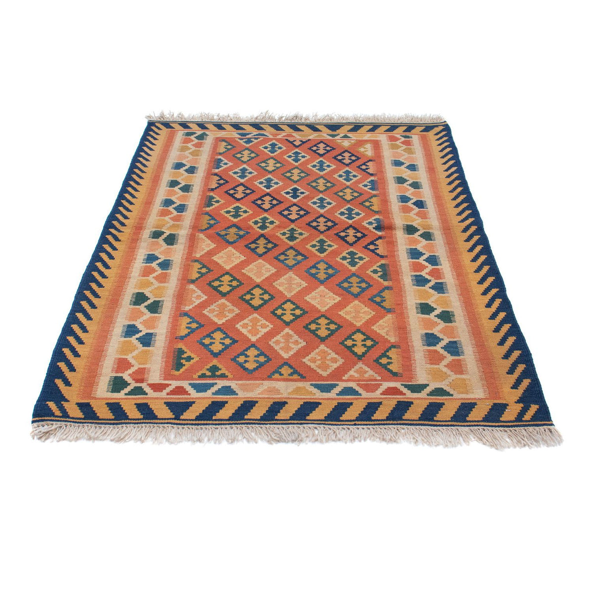 Kelim Carpet - orientalisk matta - 155 x 108 cm - flerfärgad
