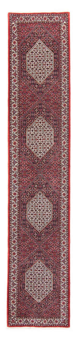 Runner Persisk matta - Bijar - 415 x 82 cm - mörkröd