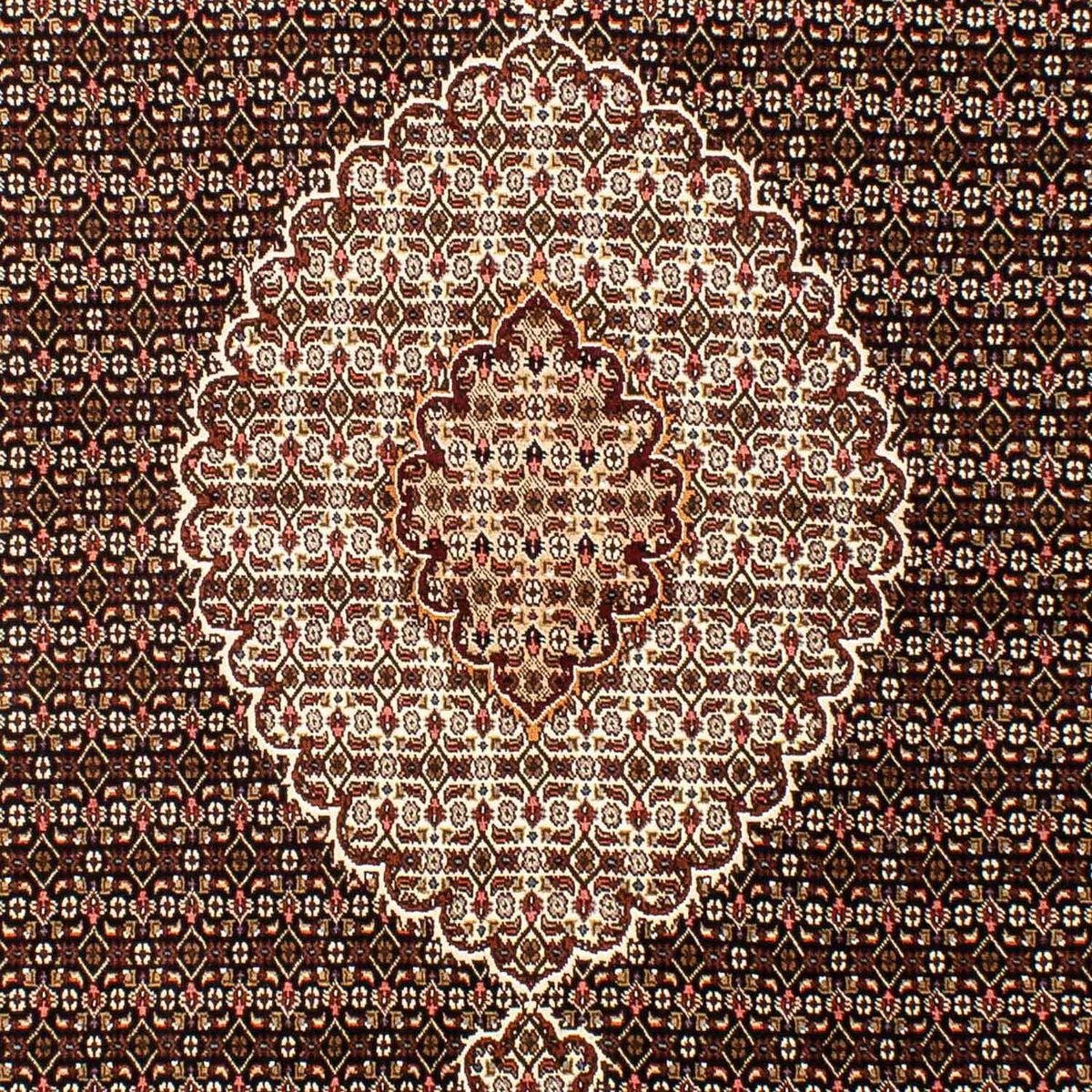 Persisk matta - Tabriz - 254 x 200 cm - mörkblå