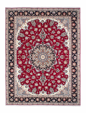 Persisk matta - Tabriz - Royal - 198 x 154 cm - mörkröd