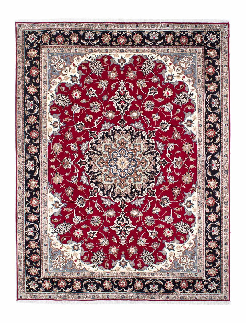 Persisk matta - Tabriz - Royal - 198 x 154 cm - mörkröd