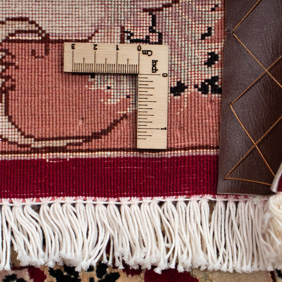 Persisk matta - Tabriz - Royal - 85 x 61 cm - mörkröd