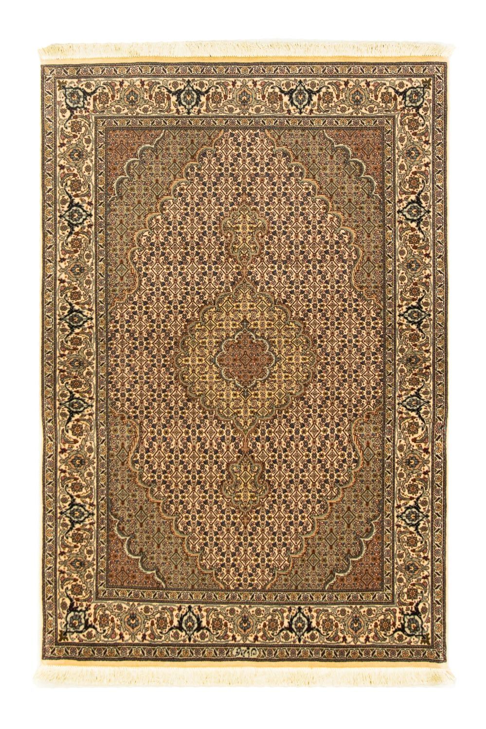 Persisk matta - Tabriz - Royal - 156 x 104 cm - ljusbrun