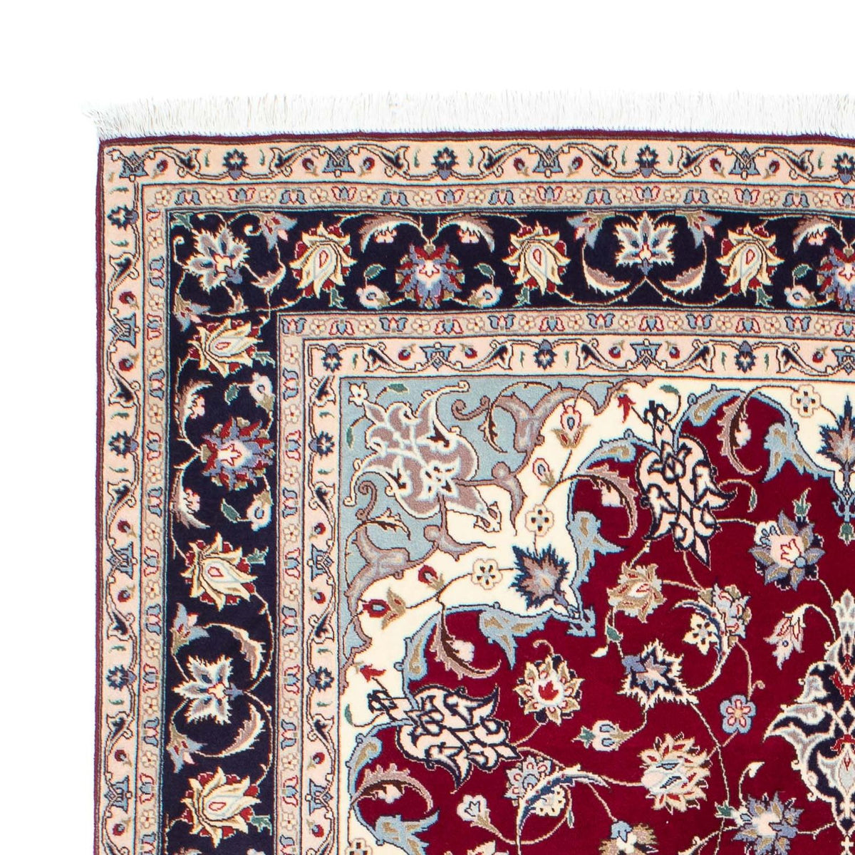 Persisk matta - Tabriz - Royal - 207 x 155 cm - mörkröd