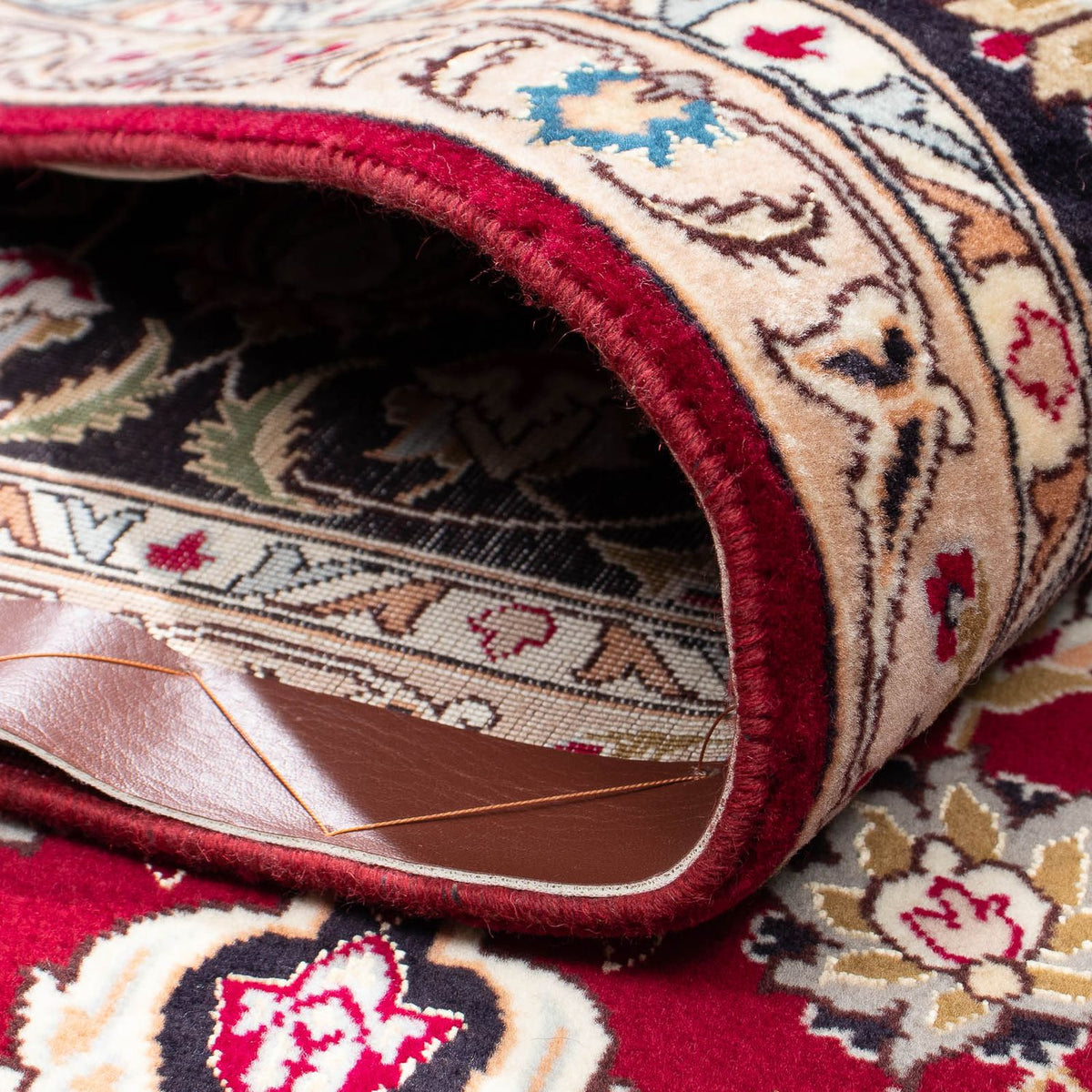 Persisk matta - Tabriz - Royal - 305 x 205 cm - mörkröd